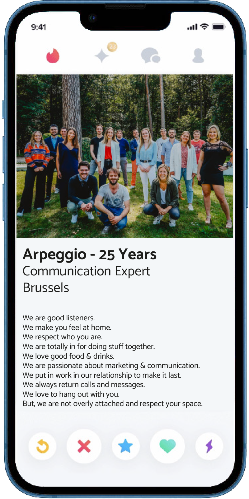 Arpeggio, the first agency you can match!